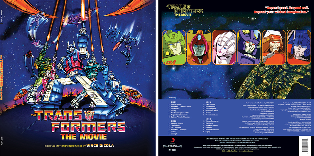 Transformers The Movie, The Soundtrack details